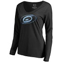 t@ieBNX fB[X TVc gbvX Carolina Hurricanes Women's Pond Hockey Long Sleeve TShirt Black