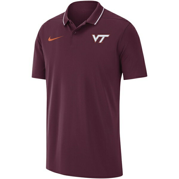 ナイキ メンズ ポロシャツ トップス Virginia Tech Hokies Nike 2023 Coaches Performance Polo Maroon