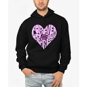 エルエーポップアート メンズ パーカー・スウェットシャツ アウター Forever In Our Hearts - Men's Word Art Hooded ...