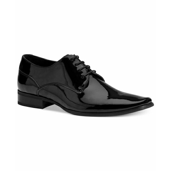 カルバンクライン メンズ ドレスシューズ シューズ Men's Brodie Lace Up Dress Oxford Black Patent