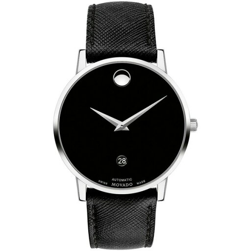 モバド メンズ 腕時計 アクセサリー Men's Swiss Automatic Museum Black Calfskin Leather Strap Watch 40mm Silver モバド メンズ 腕時計 アクセサリー Men's Swiss Automatic Museum Black Calfskin Leather Strap Watch 40mm Silver