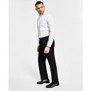 アルファニ メンズ カジュアルパンツ ボトムス Men's Classic-Fit Stretch Black Tuxedo Pants, Created for Macy's Black(4)