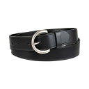 リーバイス レディース ベルト アクセサリー Women's Heat Creased Casual Leather Pant Belt Black