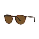 ペルソル レディース サングラス&アイウェア アクセサリー Unisex Polarized Sunglasses, PO3286S 51 Havana