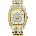 ブロバ レディース 腕時計 アクセサリー Men's Crystal Octava Gold-Tone Stainless Steel Bracelet Wat...