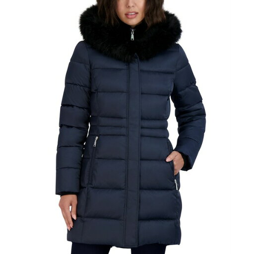 タハリ レディース ジャケット&ブルゾン アウター Womens Velvet Bibbed Faux-Fur Hooded Puffer Coat Galaxy タハリ レディース ジャケット&ブルゾン アウター Womens Velvet Bibbed Faux-Fur Hooded Puffer Coat Galaxy