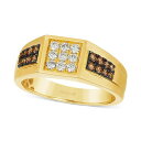 ルヴァン レディース リング アクセサリー Chocolatier® Men's Chocolate Diamond (1/3 ct. t.w.) & ...