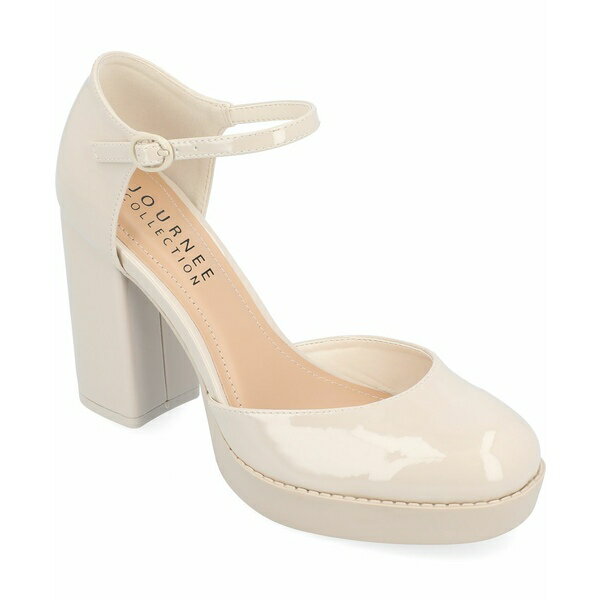 ジャーニーコレクション レディース パンプス シューズ Women's Samarr Platform Block Heel Pumps Ivory