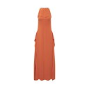 ランバン レディース ワンピース トップス Long Dress BRIGHT ORANGE