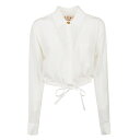 マルニ レディース シャツ トップス Long Sleeve Shirt Stone White