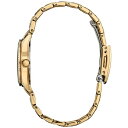 V`Y fB[X rv ANZT[ Eco-Drive Women's Crystal Gold-Tone Stainless Steel Bracelet Watch 30mm Gold-tone