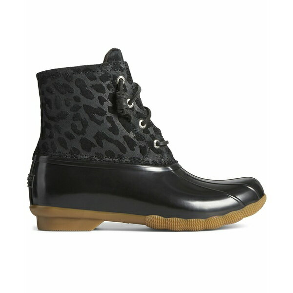 スペリー レディース ブーツ シューズ Women's Saltwater Waterproof Duck Boots, Created for Macy's Black