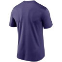 ナイキ レディース Tシャツ トップス Men's Big and Tall Purple Baltimore Ravens Logo Essential Legend Performance T-shirt Purple