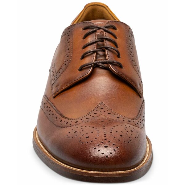 フローシャイム ビジネスシューズ メンズ フローシャイム メンズ ドレスシューズ シューズ Men's Ruvo Wingtip Oxford Dress Shoes Cognac