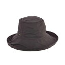 スカラ レディース 帽子 アクセサリー Cotton Big Brim With Inner Drawstring Charcoal