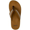 サヌーク メンズ サンダル シューズ Men's Hullsome Leather Flip-Flop Sandals Tan 3