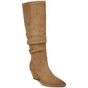 ゾディアック レディース ブーツ シューズ Women's Riau Slouchy Pointed-Toe Knee-High Western Boots Latte Suede