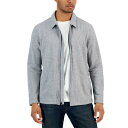 アルファニ メンズ シャツ トップス Zip-Front Harrington Jacket, Created for Macy 039 s Cement Grey Heather