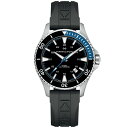 n~g Y rv ANZT[ Men's Swiss Automatic Khaki Navy Scuba Black Rubber Strap Watch 40mm No Color