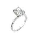 `[Y Ah Ro[h Y O ANZT[ Moissanite Radiant Cut Solitaire Ring (2 3/4 ct. t.w. Diamond Equivalent) in 14k White Gold White Gold