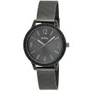 {u}bL Y rv ANZT[ Unisex Quartz Black Alloy Watch 37mm Black