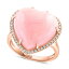 ե 쥯 ǥ  ꡼ EFFY® Pink Opal (10-9/10 ct. t.w.) & Diamond (1/5 ct. t.w.) Heart Ring in 14k Rose Gold Pink Opal