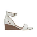 エアロソールズ レディース サンダル シューズ Willowbrook Wedge Sandals White Genuine Leather 2