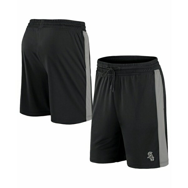 ファナティクス メンズ カジュアルパンツ ボトムス Men's Black Chicago White Sox Iconic Break It Loose Shorts Black