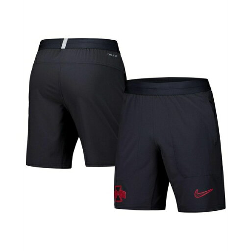 ナイキ メンズ カジュアルパンツ ボトムス Men's Black Iowa State Cyclones 2024/25 Sideline Performance Woven Shorts Black, Crimson ナイキ メンズ カジュアルパンツ ボトムス Men's Black Iowa State Cyclones 2024/25 Sideline Performance Woven Shorts Black, Crimson