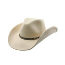 ピーターグリム レディース 帽子 アクセサリー Faith Ultra Poly Felt Studded Western Drifter Hat Beige/...