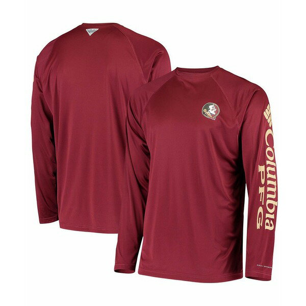 コロンビア メンズ シャツ トップス Men's PFG Garnet Florida State Seminoles Terminal Tackle Omni-Shade Long Sleeve T-shirt Garnet
