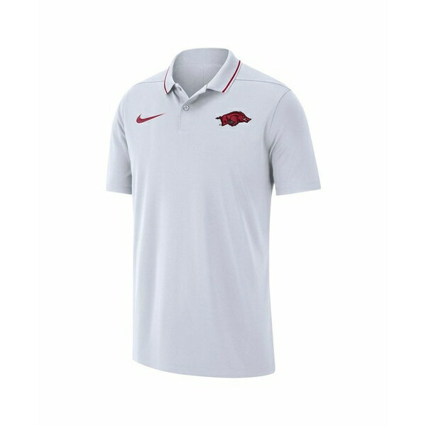 ナイキ メンズ シャツ トップス Men's White Arkansas Razorbacks 2023 Coaches Performance Polo Shirt White