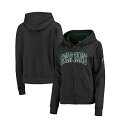 コロシアム レディース パーカー・スウェットシャツ アウター Women's Charcoal Michigan State Spartans Arched N...