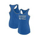 ファナティクス レディース カットソー トップス Women's Heather Royal Kentucky Wildcats Fuel Racerback ...