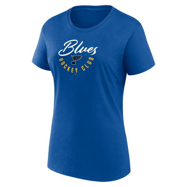 ファナティクス レディース Tシャツ トップス St. Louis Blues Fanatics Branded Women 039 s Long and Short Sleeve TwoPack TShirt Set Blue