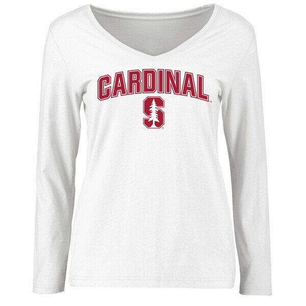 t@ieBNX fB[X TVc gbvX Stanford Cardinal Women's Proud Mascot Long Sleeve TShirt White