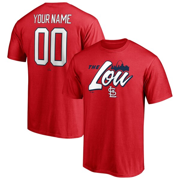 ファナティクス メンズ Tシャツ トップス St. Louis Cardinals Fanatics Branded Hometown Legend Personalized Name & Number TShirt Red