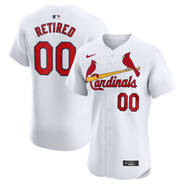 ʥ  ˥ե ȥåץ St. Louis Cardinals Nike Home Elite PickAPlayer Retired Roster Jersey White