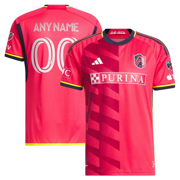 アディダス メンズ ユニフォーム トップス St. Louis City SC adidas 2023 CITY Kit Authentic Custom Jersey Red