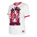 j[G fB[X TVc gbvX St. Louis Cardinals New Era Women's Oversized Ringer TShirt White