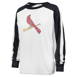 フォーティーセブン レディース Tシャツ トップス St. Louis Cardinals '47 Women's Premier Caribou Long Sleeve TShirt White