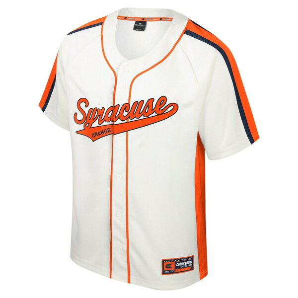 コロシアム メンズ ユニフォーム トップス Syracuse Orange Colosseum Ruth ButtonUp Baseball Jersey Cream