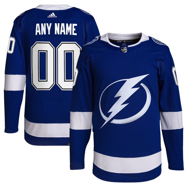 アディダス メンズ ユニフォーム トップス Tampa Bay Lightning adidas Home Primegreen Authentic Custom Jersey Royal