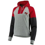 アンティグア レディース ジャケット＆ブルゾン アウター Tampa Bay Buccaneers Antigua Women's Lightweight Jackpot Raglan HalfZip Pullover Hoodie Heather Gray