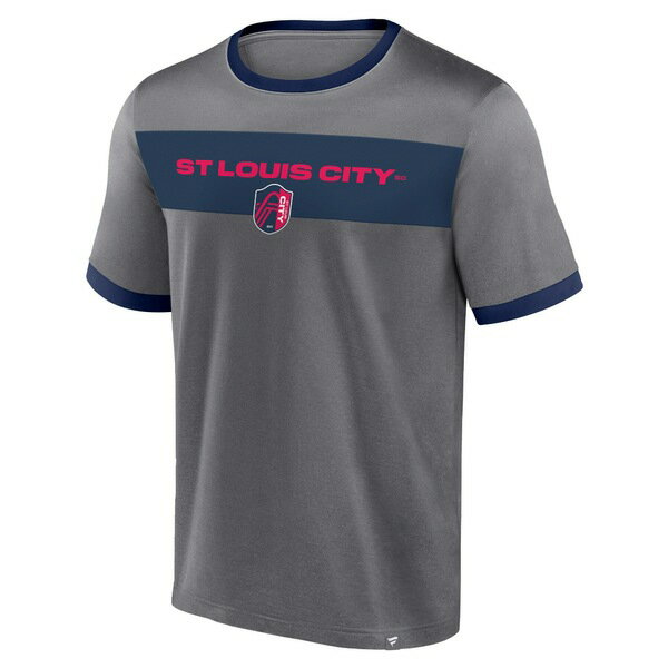 ファナティクス メンズ Tシャツ トップス St. Louis City SC Fanatics Branded Advantages TShirt Gray