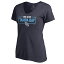 եʥƥ ǥ T ȥåץ Tampa Bay Rays Fanatics Branded Women's We Are Icon VNeck TShirt Navy