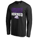 ファナティクス メンズ Tシャツ トップス TCU Horned Frogs Fanatics Branded Hometown Collection Consider Yourself Horned Long Sleeve TShirt Black