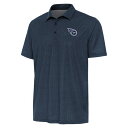 アンティグア メンズ ポロシャツ トップス Tennessee Titans Antigua Relic Polo Navy