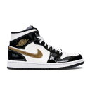 Jordan ジョーダン メンズ スニーカー 【Jordan 1 Mid Patent Black White Gold】 サイズ US_11(29.0cm) Black/White-Metallic Gold(4)