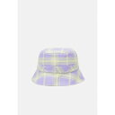 カール カナイ メンズ 帽子 アクセサリー SIGNATURE REVERSIBLE CHECK BUCKET HAT - Hat - purple